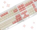 Akko Sakura Bear Custom Keycaps Set Pbt Keycap Space Billentyűpárnák Rózsaszín (Sakura Bear)