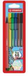 STABILO Rostirón készlet, 1 mm, STABILO "Pen 68", 6 különböző szín (TST6806PL) - hazunktajan