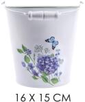 IRIS bádog vödör hortenzia 16x15cm (80978) - bestbyte