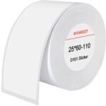 NIIMBOT 110db öntapadó hőcímkés készlet, Niimbot, 25x60mm, fehér (T25*60-110WHITE)