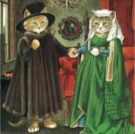 Galison 67555 - Meowsterpiece - The Arnolfini Marriage - 500 db-os puzzle (67555)
