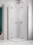 Radaway Nes Brushed Nickel KDD-B szögletes szálcsiszolt króm zuhanykabin 100B+80J (10024100-91-01L+10024080-91-01R)