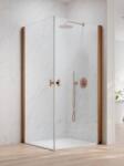 Radaway Nes Brushed Copper KDD I szögletes szálcsiszolt réz zuhanykabin 80B+80J (10021080-93-01L+10021080-93-01R)
