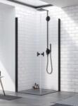 Radaway Nes 8 Black KDD I szögletes fekete zuhanykabin 90B+100J (10071090-54-01L+10071100-54-01R)