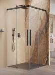 Radaway Idea 8 QL Black KDD szögletes fekete zuhanykabin 90B+100J (10590090-54-01L+10590100-54-01R)