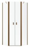 Radaway Nes Brushed Copper PTD szögletes szálcsiszolt réz zuhanykabin 80x80 (10051000-93-01+10051400-93-01)
