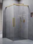 Radaway Idea 8 QL Brushed Gold KDD szögletes szálcsiszolt arany zuhanykabin 80B+100J (10590080-99-01L+10590100-99-01R)