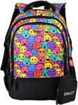 DACO Ghiozdan scoala DACO GH3016, 38 cm, motiv Emoticons (GH3016)