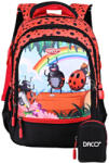 DACO Ghiozdan scoala DACO GH3013, 38 cm, motiv Ladybug (GH3013)