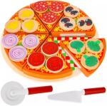 Kruzzel 22471 Szeletelhető fa pizza, 21 cm (52016)