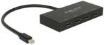 Delock Displayport 1.2-es elosztó 1 x mini Displayport-bemenet & gt; 4 x Displayport-kimenet 4K