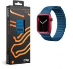 NextOne Next One Apple Watch S1/2/3/4/5/SE1/6/7/8/9/10/SE2 Bőr Okosóra Szíj 42/44/45 mm - Kék