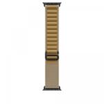 Apple Watch Ultra Gyári Alpesi Pánt 49 mm - Drapp Fekete Titán Csattal - M