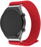 Fixed Sporty Univerzális Quick Release Nylon Okosóra Szíj 20 mm - Piros (FIXNST2-20MM-RD)