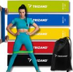 Trizand Edzőgumi szett Támasztógumi 5db-os Fitnesz Edzés Rehabilitáció Zsák (00021955)