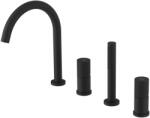 SAPHO ULTRATAP kádperemre építhető csaptelep, matt fekete UT052TB (UT052TB)