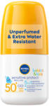 Nivea Protectie solara pentru copii Roll-on Sensitive Protect&Care SPF 50+, 50ml, Nivea