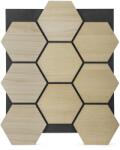  Akusztikus panel G21 81, 5x66, 5x2, 1 cm méhsejt alakú, natúr tölgyfa (63910198)
