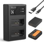 K&F Concept K&F LP-E10 Digital Camera Dual Battery with Dual Channel Charger for Canon (KF28.0028)