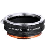 K&F Concept KF, M12126, HIGH PRECISION LENS ADAPTER, Anti reflection，EOS-M4/3 IV PRO (KF06.505)