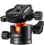 K&F Concept 32mm Metal Tripod Ball Head 360 Degree Rotating Panoramic with 1/4 inch Quick Release Plate