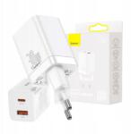 Baseus Hálózati töltő Telefonhoz Usb-a Usb-c Qc Pd 3.0 30W (CCSUPP-E02)
