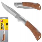 TOPEX Összecsukható Kés Univerzális Acél Penge 8CM Fa Markolat 98Z007 (98Z007)