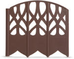 Kleiber Germany Virágágyás szegély / kerítés - 16 x 15 cm - barna - 20 db / csomag