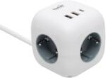 Somogyi Elektronic Home 3 Plug + 3 USB 1,5 m (CUBE2)