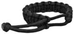 WARAGOD Paracord karkötő, állítható kapoccsal Ilmë, fekete