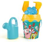 Smoby Vödör szett locsolókannával Sponge Bob Garnished Bucket Smoby 6 részes lapáttal gereblyével formával 18 cm magas 18 hó-tól (SM862152)