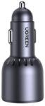 UGREEN EC703 autós töltő, USB + 2x USB-C, 75W (fekete) (35024) - wincity