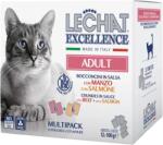 LECHAT Adult Marhás lazacos nedveseledel 12x100g