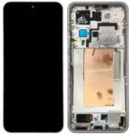  Xiaomi 15 Ultra 5G (2025) Előlap Keret+LCD Kijelző+Érintőpanel, Ezüst, Fehér (560005000O100) Gyári, Service Pack