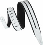  Levy's Double Racing Stripe Gitárszíj White - 10% nyitási akció