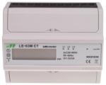 FF Filipowski LE-03M CT Fogyasztásmérő DIN sínre, 3 fázisú MID hitelesített LCD 7 modul áramváltóhoz RTU MODBUS (LE-03M-CT) (LE-03M-CT)