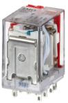 IMO Mini ipari relé, 4C/O, 5A, 24VDC, LED, tesztkar (HYE41PN24DC) (HYE41PN24DC)