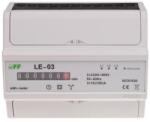 FF Filipowski LE-03 Fogyasztásmérő DIN sínre, 3 fázisú 100A, Mechanikus kijelző, 7 modul (LE-03) (LE-03)