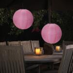 ProGarden Nagyméretű Napelemes Party LED Lampion, 28 cm, lila, 1 db (DX9300630)
