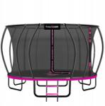 THUNDER Trambulin kerti gyerekeknek hálóval THUNDER INSIDE ULTRA 16FT 488CM rózsaszín rózsaszín