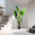  Műnövény dekoráció - banánlevél fa - zöld - 1, 9 m 11905C (11905C)