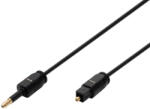 Somogyi Elektronic 51225 Toslink-Mini Toslink csatlakozókábel, optikai kábel, 2 méter (51225) - bipi