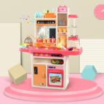 Mama Kiddies 65 részes Mama Kiddies KitchenKing babakonyha szett pink-narancs színben