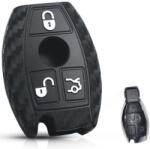  Mercedes 3 gombos szilikontok karbon (SME015KA)