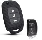 Hyundai 3 gombos szilikontok karbon (SHY003KA)