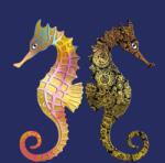 Editor Képeslap 11, 5x17, 4 cm Iconnes Csikóhalak (AAD528)