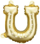 PartyDeco S. r. o Arany színű patkó fólia lufi, 3 db/cs