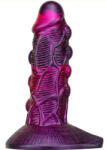 Metallic Anal Bulstrix - 15 cm-es, prémium lila-fekete dildo - pajkospajtas