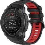  SPORTS Cserélhető szilikon szíj Garmin Instinct 3 45mm BLACK RED