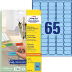 AVERY univerzális visszaszedhető kék címke 38, 1x21, 2mm - L4791-20